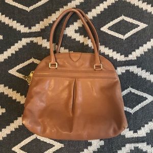 Marc Jacobs camel leather bag, gold detailing